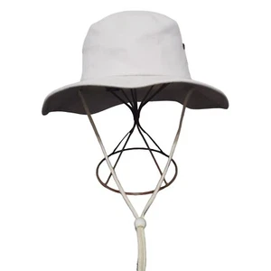 Cappello da sole Cobra uomo marrone tesa larga secchiello pesca safari taglia unica - Foto 1 di 12