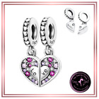 🩷 Mother and Daughter Love Heart Charms S925 Sterling Set of 2 🩷