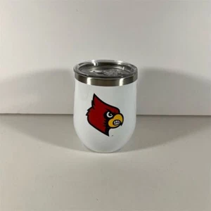 Vaso blanco sin tallo Louisville Cardinals 12 oz - triple aislamiento corcho - Imagen 1 de 5