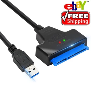 USB 3.0 zu 2,5" SATA III Festplatte Adapter Kabel/UASP -SATA zu USB3.0 Konverter - Bild 1 von 10