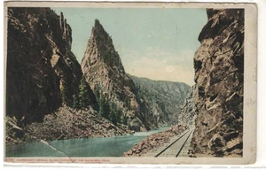 Vintage 1909 Color Postcard Black Canyou Gunnison, Colorado #1802 - Picture 1 of 2