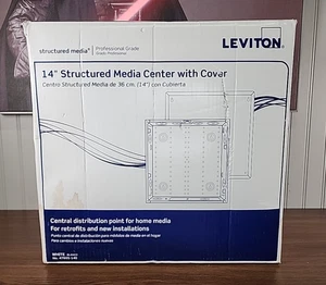 Leviton 47605-140 Structured Media Center With Cover 14 Inch White - Picture 1 of 8
