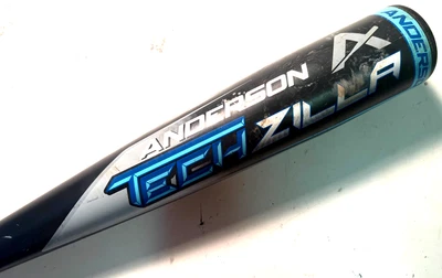 Bate de béisbol Anderson Techzilla -5 USSSA 1 pieza aluminio negro/azul 29 pulgadas 19 oz Foto 1 de 3