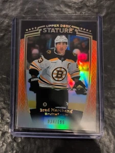 Tarjeta Paralela Naranja Estatura Mazo Superior Brad Marchand 2024-25 #34/199 - Imagen 1 de 2
