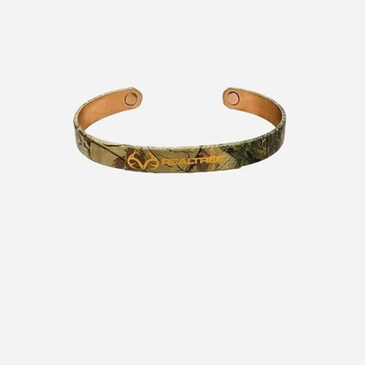 Realtree Copper Magnetic Bracelet Sabona London Camo Unisex Camouflage - Image 1 of 4