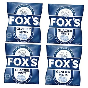 Bundle of 4 Fox's Glacier Mints 200g Bag Delivers 3-5 Days USA - Picture 1 of 2