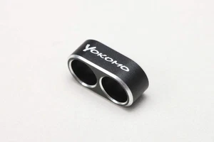 Guía de cables de aluminio calibre 12 Yokomo con 2 orificios (negro) [ZC-WGB2] - Imagen 1 de 2