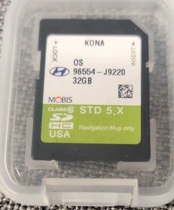OEM HYUNDAI KONA MAP GPS Navigation SD Card U.S Map 96554-J9220 (32GB) - Picture 1 of 5