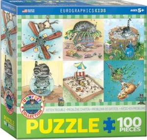 EurographicsKids jigsaw puzzle; Kitten Trouble; art by Gary Patterson; 100 pcs - Picture 1 of 2