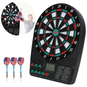 Electronic Dart Automatic Scoring Soft Dart Board Set Familie Freizeit Ziel GB - Bild 1 von 24