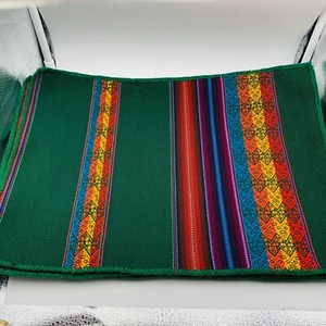 Mexico Placemats Set 6 Aztec Mayan Native Faces Southwest Festival Colorful 17” - Picture 1 of 11