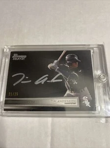2013 TOPPS CERTIFIED AUTOGRAPH BOWMAN BLACK Tim Anderson 21/25 BBC-TA - Picture 1 of 2