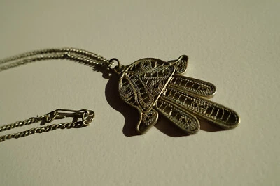 Kette goldfarben mit Anhänger "Hand der Fatima" - Glücksbringer Hand d. Fatima - - Bild 1 von 4