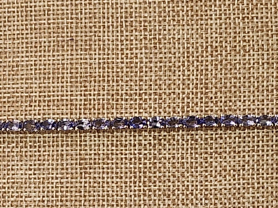 Tanzanite纯银手链 — 第 1/4 张图片