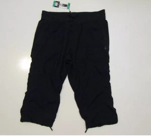 SPYDER Womens Black Active Lightweight Capris Sz XL X-Large NWT E9 AP3 - Picture 1 of 2