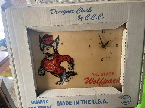 vintage wolfpack clock Cover