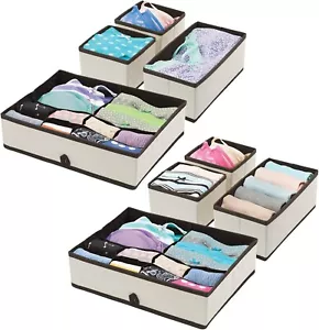 Socks Underwear Organizer Storage Box Nursery Storage Set for Drawers pack of 8 - Picture 1 of 7