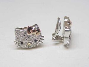 Boucles d'oreilles clous pour chaton diamant créé en laboratoire 2,00 ct 2,00 ct plaquées or blanc 14 carats