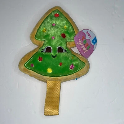 Caja de ladridos Navidad ÁRBOL YO' SELF grande arrugado chirriante correa de nailon perro juguete para masticar Foto 1 de 4