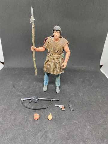 NECA First Blood Rambo John J Rambo Action Figure Survival Version 7" Tall- Mint Cover