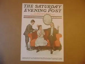 Saturday Evening Post JAN 13,1917 (REPRINT) Norman Rockwell (COVER ONLY) - Foto 1 di 1