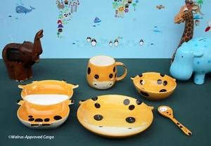JUEGO DE CENA JIRAFA PARA NIÑOS (5 PIEZAS) -NUEVO EN CAJA- ¡DALE AL PEQUEÑO UN POCO DE AMOR EN LA SELVA! - Imagen 1 de 17