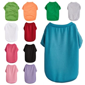 Summer Dog Pet Clothes Quick-Dry Comfortable Shirt for Small Dogs Puppy - Picture 1 of 23