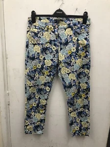 ESPRIT Floral Crop Jegging Jeans Size 10 Eu 38 L27 - Picture 1 of 4