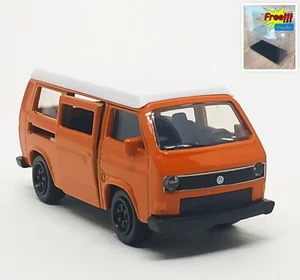 Majorette Volkswagen T3 Orange / White Roof 1:62 (3") no Package - Picture 1 of 8