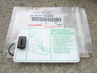 FITS: 06 - 13 LEXUS IS250 A/T SHIFTER LOCK RELEASE BUTTON COVER OEM NEW BLACK - Image 1 of 4