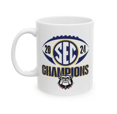 SEC CHAMPIONS GEORGIA BULLDOGS. 15-OUNCE MUG - Image 1 of 3