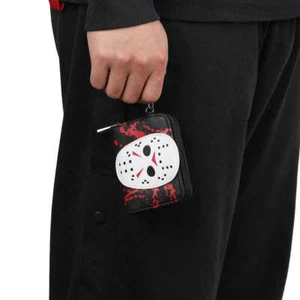 Horror Freitag der 13. Jason Mini Geldbörse mit umlaufendem Reißverschluss - Bild 1 von 10