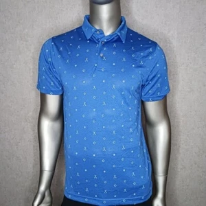 Nueva camisa de golf Pga Tour para hombre talla mediana azul - Imagen 1 de 8