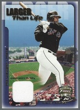 Mo Vaughn 2002 Fleer Focus JE Larger than Life Game Used Jsy Card# 9