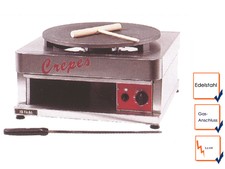 Profi Crepe Eisen Crepeseisen Crepemaker Crepesplatte Gasanschluss 3,6kW