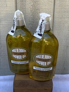 2 PACK L'Occitane Almond Cleansing And Softening Shower Oil 16.9 oz Jumbo / NEW - Picture 1 of 5