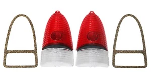 New USA-Made 6-Pc Tail Light Lens Set / For 1955 Chevy 150 210 Bel Air Nomad - Picture 1 of 16