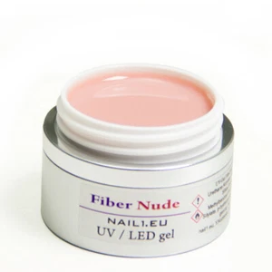 MakeUP UV LED Fiberglasgel FIBER NUDE 15ml 1-Phasen-Gel Aufbaugel Allroundgel - Bild 1 von 3
