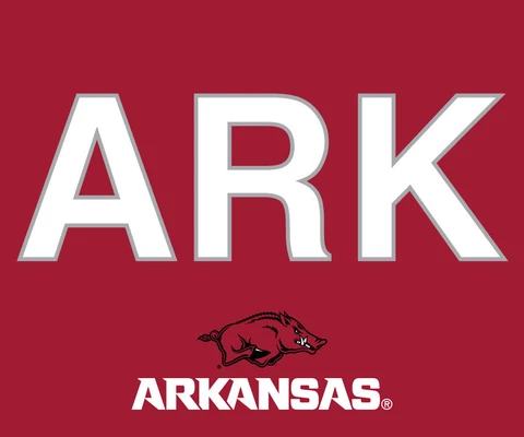 ARKANSAS 5"x 6" BLOCK LETTER MAGNET-ARKANSAS RAZORBACKS CAR MAGNET-NEW FOR 2016 Cover