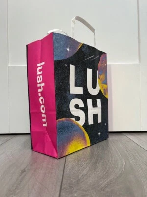 LUSH LOGO MEDIUM SPACE ILLUSTRATION MEDIUM GIFT BAG CHRISTMAS  — 第 1/4 张图片