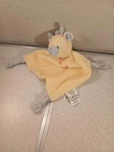 Dan Dee Giraffe Security Blanket Baby Lovey Plush Rattle Knotted Yellow 12" (B12 - Picture 1 of 12