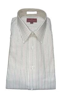 Nordstrom Vintage Button Down Plaid Shirt Men’s - Size 16/32 Imported Cotton NEW - Picture 1 of 6