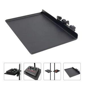 Microphone Tray Mic Stand Accessory Tray Microphone Support Accessory Tray Black - Photo 1/12