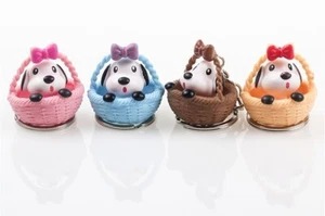 Beaded Pens- Dog in Basket- Toppers - Picture 1 of 11