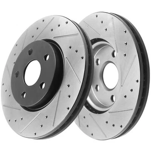 Rear Black E Coating Brake Rotor For 2005 2006 - 2011 Chrysler 300 5.7L H09 PA - Picture 1 of 7