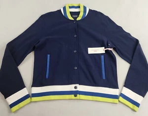 Vineyard Vines varsity jacket sweater womens S Small blue neon pocket $128 - Picture 1 of 11