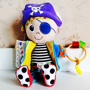 Baby Texture Cloth Pirate Chime Rattle Crinkle Sound Hanging Sensory Toy Doll