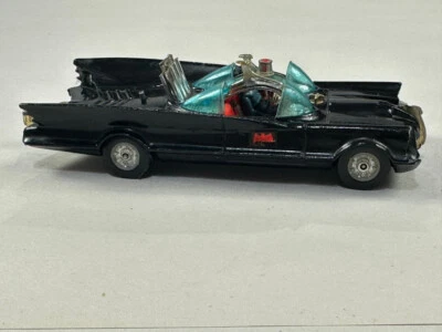 Vintage Corgi Batmobile w/ Batman Figure & Toehook Diecast Model - Image 1 of 4