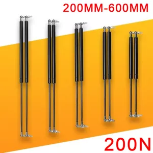 2PCS UNIVERSAL GAS STRUTS SPRINGS MULTI PURPOSE 200-600MM 200N BALL JOINT EYELET - Picture 1 of 12