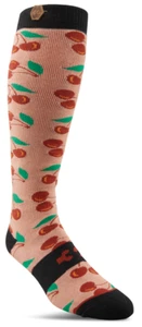 NWT WOMENS THIRTYTWO CHERRY BOMB SOCKS $24 L/XL (8-10) rosa peso pesado - Imagen 1 de 1